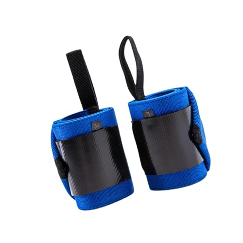 F Fityle 2X Fitness Handgelenk Riemen Handgelenk Unterstützung Komfortable Handgelenk Klammer Handgelenk Kompression Strap für Bodybuilding Workout, Blau von F Fityle