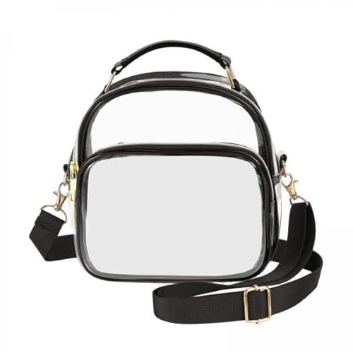 F Fityle 3X Transparente Schultertasche, Stadion Zugelassene Tasche, Tagesrucksack, Handtasche, Handtasche, Tragetasche, Umhängetasche, Damen, Transparenter von F Fityle