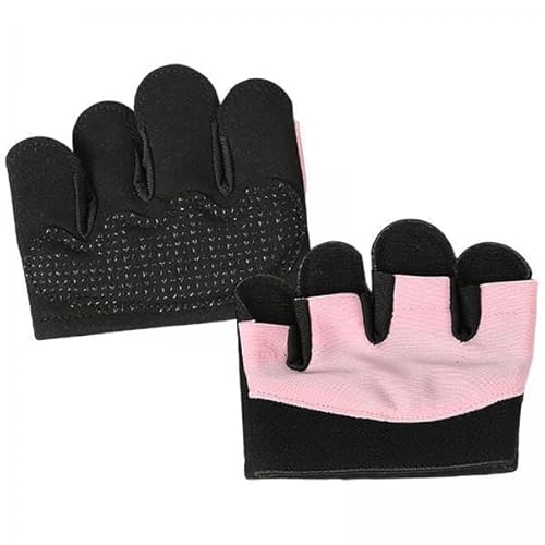 F Fityle 4X Halbfinger Handschuhe, Gewichtheber Handschuhe, Atmungsaktive Trainingshandschuhe, Gymnastik Handschuhe für Übung, Sport, Training, Bodybuilding, Y von F Fityle