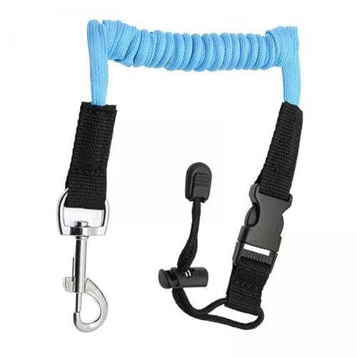 F Fityle 5X Aufgerolltes Lanyard Seil, Kajak Paddel Leine, Bungee Seil, Paddelhalter, Dehnbarer Gurt Zum Surfen, Kanufahren, Kajak, Surfbrett von F Fityle