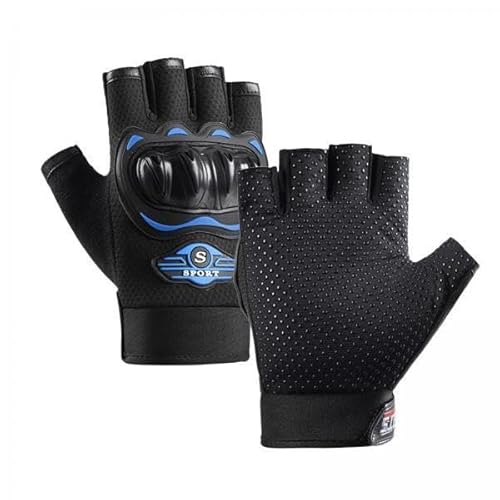 F Fityle 5X Motorrad Reithandschuhe Fingerlose Handschuhe Halbfinger für Männer Frauen Sommer Outdoor Fahrradhandschuhe für Jagd Camping Wandern von F Fityle