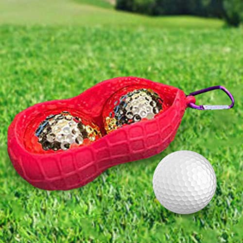 F Fityle 6X Golfballhalter mit Haken für Golftasche, Gürtel, Schützende Tragetasche, Männer, Frauen, Leichtes Hängendes Outdoor Ballträger Zubehör von F Fityle