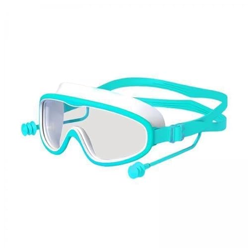 F Fityle 6X Schwimmbrille für Kinder, Schwimmbrille mit Großem Rahmen Und Ohrstöpseln, Wasserabweisend, Zum Spielen, Schnorcheln, Tauchen, Partyzubehör von F Fityle