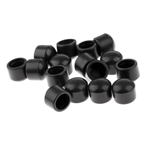 F Fityle 6x16 Stücke Tisch Fußball Stange Abdeckung End Kappen Gummi Fußball Foosball Zubehör, Schwarz, 6 STK. F Fityle 6x16 Stücke Tisch Fußball Stange Abdeckung End Kappen Gummi Fußball Foosball Zubehör, Schwarz, 6 STK. von F Fityle