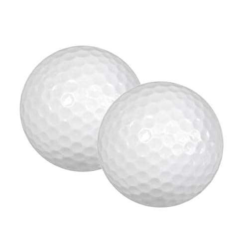 F Fityle 6xPortable 2Pcs Gummi Golf Bälle Indoor Outdoor Praxis Sport, Weiß, 6 STK von F Fityle