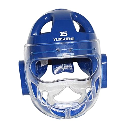 F Fityle Erwachsene Kopfbedeckung belüfteter wasserdichter MMA Kampfsport Gesichtsschutz Sport Kopfschutz für Taekwondo Training Sparring Boxen, Blau, l F Fityle Erwachsene Kopfbedeckung belüfteter wasserdichter MMA Kampfsport Gesichtsschutz Sport Kopfschutz für Taekwondo Training Sparring Boxen, Blau, l von F Fityle