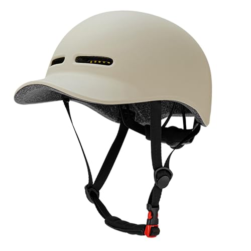 F Fityle Fahrradhelm, Fahrradhelm, Belüftung für Erwachsene, Fahrradhelm, Sporthelme für Pendeln, Outdoor, Inlineskaten, Radfahren, Beige von F Fityle