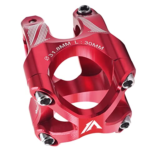 F Fityle Fahrradlenkervorbau MTB Short 30mm Bike Bridge 31.8 Cycling Stem Riser, Rot F Fityle Fahrradlenkervorbau MTB Short 30mm Bike Bridge 31.8 Cycling Stem Riser, Rot von F Fityle