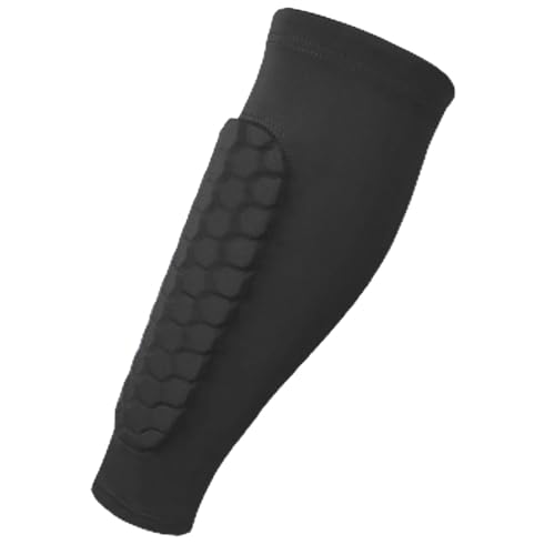 F Fityle Leg Sleeves Football, Schienbeinschoner Fußball Erwachsene, Fußball Bein ärmel Atmungsaktiv, Kompressions Wadenärmel, Schienbeinschoner für Fußball Männer für Sportler, schwarz M von F Fityle