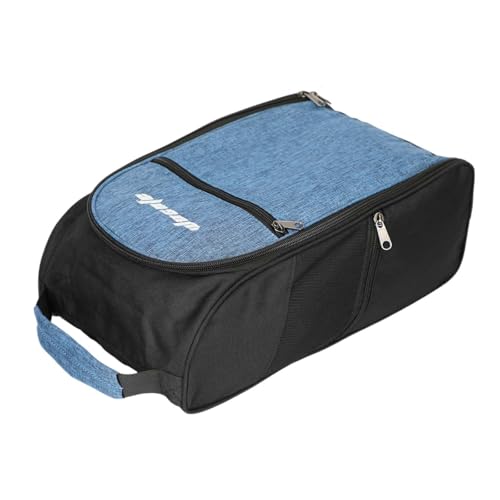 F Fityle Golfschuhtasche, Reisehandtasche, staubdicht, Außentasche, praktisch mit Reißverschluss, Organizer, Schuhtragetasche für Golfbälle, Socken für Herren, Blau von F Fityle