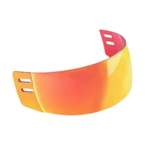 F Fityle Hockey-Helm-Visier, professioneller Augenschutz, verbessert die Sicht und schützt Ihre Augen, einfach zu installierendes Hockey-Visier für Erwachsene, ROT von F Fityle