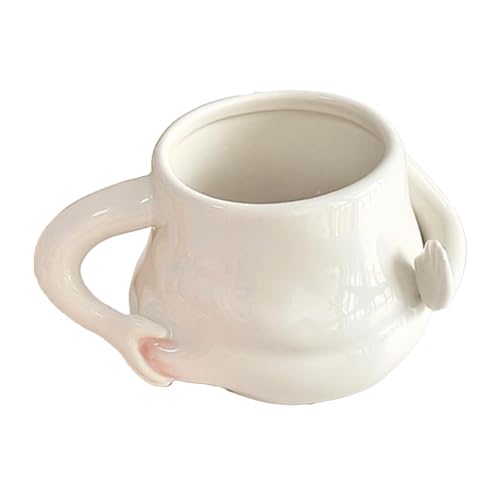 F Fityle Kaffeetasse, Milchsafttasse, großer Bauch, mit, süßes Trinkgeschirr, Reisetrinkbecher, Teetasse für Büro, Geschenk, Schreibtisch von F Fityle