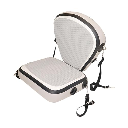 F Fityle Kajak-Sitz, aufblasbar, aufblasbar, mit verstellbarem Riemen, zum Sitzen auf dem oberen Sitz, Kanu-Sitz für Fischerboote, Rafting-Kajaks, GRAU F Fityle Kajak-Sitz, aufblasbar, aufblasbar, mit verstellbarem Riemen, zum Sitzen auf dem oberen Sitz, Kanu-Sitz für Fischerboote, Rafting-Kajaks, GRAU von F Fityle