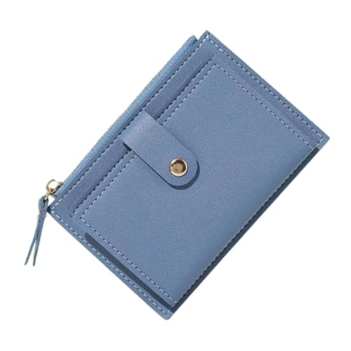 F Fityle Kleine Brieftasche Modische Dünne Kurze Brieftasche für Shopping Dating Straße Männer Frauen, Blau von F Fityle