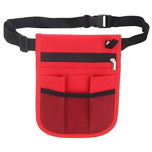 F Fityle Krankenschwestertasche Gürteltasche, Krankenpflege-Gürteltasche, medizinischer Organizer, praktische, komfortable Pflegewerkzeugtaschen für Zahnärzte, Rot F Fityle Krankenschwestertasche Gürteltasche, Krankenpflege-Gürteltasche, medizinischer Organizer, praktische, komfortable Pflegewerkzeugtaschen für Zahnärzte, Rot von F Fityle