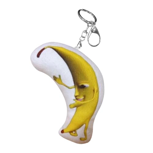 F Fityle Lustiger Bananen-Schlüsselanhänger mit Musik, Rucksack-Dekor, Schlüsselanhänger für Geschenk, Party, Urlaub, Gelb F Fityle Lustiger Bananen-Schlüsselanhänger mit Musik, Rucksack-Dekor, Schlüsselanhänger für Geschenk, Party, Urlaub, Gelb von F Fityle