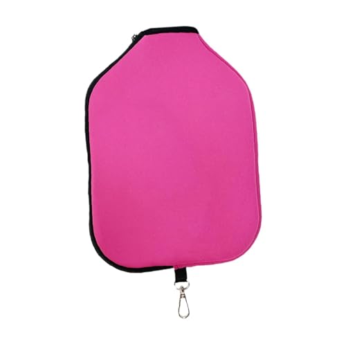 F Fityle Neopren Paddle Cover Schlägerschutz Sport Staubdicht Sportzubehör Outdoor Schutz Praxis Pickleball Kopfbedeckung, Rosa von F Fityle