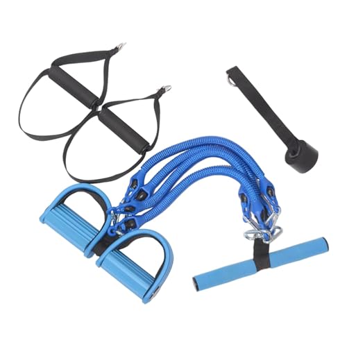 F Fityle Pedal Puller Widerstandsband Sit-up-Band Spannseil Übungsbänder für Bein-Schulter-Bein-Stretching Schlankheitstraining Erwachsene, Blau von F Fityle