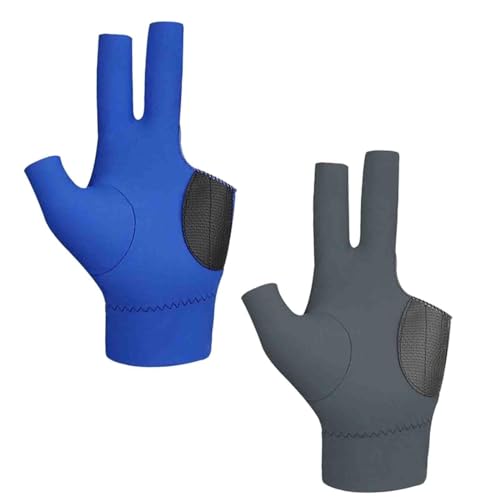 F Fityle Premium Billardhandschuh für Männer, Schwarze Fingerlose Handschuhe von F Fityle