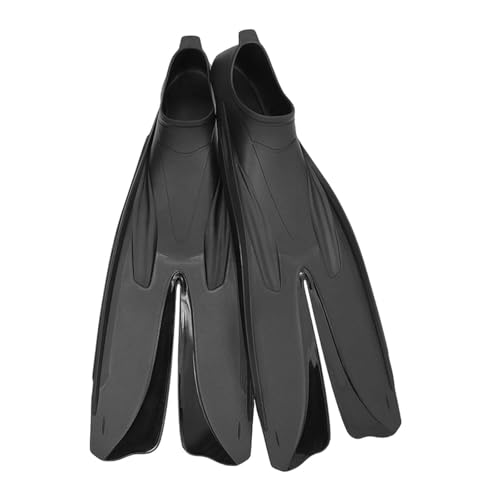 F Fityle Schnorchelflossen Schwimmflossen Tragbar für Männer Frauen Wassersport Lange Flossen Flexible Leichte Schwimmflossen Tauchflossen, Schwarz, s von F Fityle