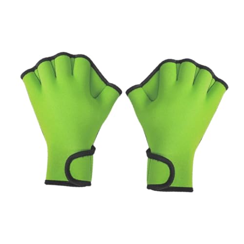 F Fityle Schwimmhandschuhe mit Schwimmhäuten, Fingerlose Handschuhe, gut genähte Tauchhandschuhe, Wasserhandschuhe für Wasser-Aerobic-Schwimmtraining, Damen, Grün, m F Fityle Schwimmhandschuhe mit Schwimmhäuten, Fingerlose Handschuhe, gut genähte Tauchhandschuhe, Wasserhandschuhe für Wasser-Aerobic-Schwimmtraining, Damen, Grün, m von F Fityle
