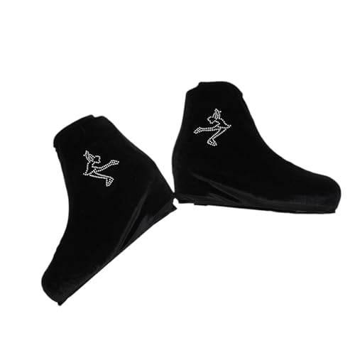 F Fityle Skate Boot Covers Skating Schuh Schutzhülle für Männer Frauen Elastische Anti Schmutz Skate Guards für Eislaufen Zubehör, Schwarz, XXL von F Fityle