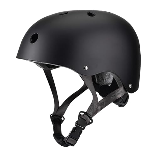 F Fityle Skateboard Helm, Fahrrad Helm Mehrzweck Komfortables tragbares abnehmbares Innen Polster, Fahrrad Helm für Outdoor-Sport, Black M von F Fityle