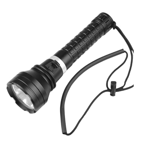 F Fityle Taschenlampe zum Tauchen, LED-Taschenlampe zum Tauchen, Schnorchel-Taschenlampe für den Notfall beim Klettern im Freien, Länge 21.5x6x3.2cm von F Fityle