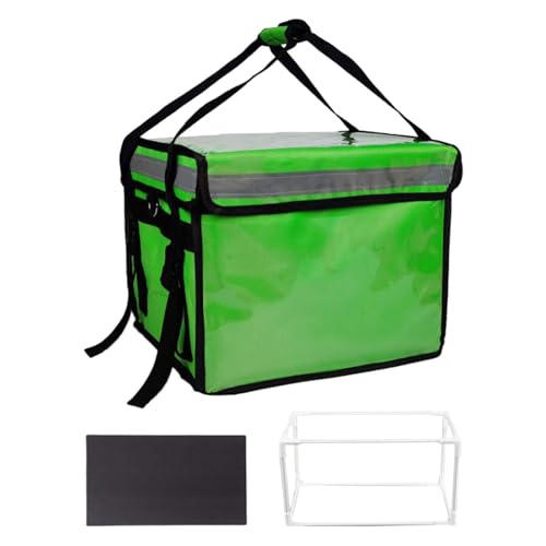 F Fityle Thermotasche zum Mitnehmen, Kühltasche für Lebensmittel, wasserdicht, isolierte Einkaufstasche, Pizzawärmer-Taschen für gewerbliches Camping zu Hause, 32L von F Fityle
