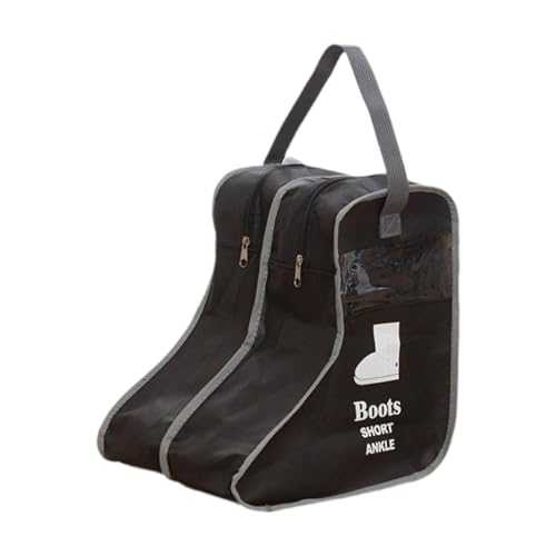 F Fityle Tragbare Stiefel-Aufbewahrungstasche, Schutztasche, Beutel mit Griff oben, leichte Stiefel-Tragetasche, Staubschutz-Schuhbeutel für Trekking und, 28cmx25cmx29cm Schwarz von F Fityle