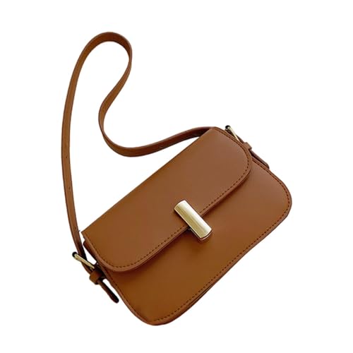 F Fityle Umhängetasche für Damen, Handtasche, leicht, Unterarmtasche für Sommer, Partys, Arbeit, Reisen, Braun von F Fityle