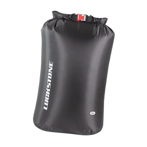 F Fityle Wasserdichter Dry Bag Wasserdichter Sack Tragbarer Outdoor Roll Top Kajak Float Bag Sack für Kanufahren Wassersport Segeln Strand, 35 L Schwarz von F Fityle