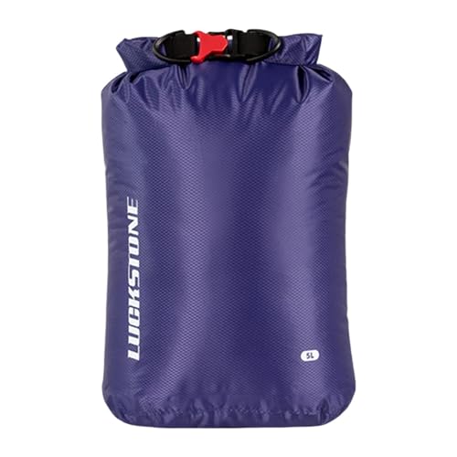 F Fityle Wasserdichter Dry Bag Wasserdichter Sack Tragbarer Outdoor Roll Top Kajak Float Bag Sack für Kanufahren Wassersport Segeln Strand, 5 L Lila von F Fityle