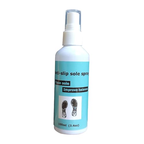 Sportschuhe Grip Spray Schuhspray Fußball Sport Grip Spray 100ml Leistungssteigerung AntiRutsch Spray für Schuhe Sohlenspray, Weiße Flasche von F Fityle