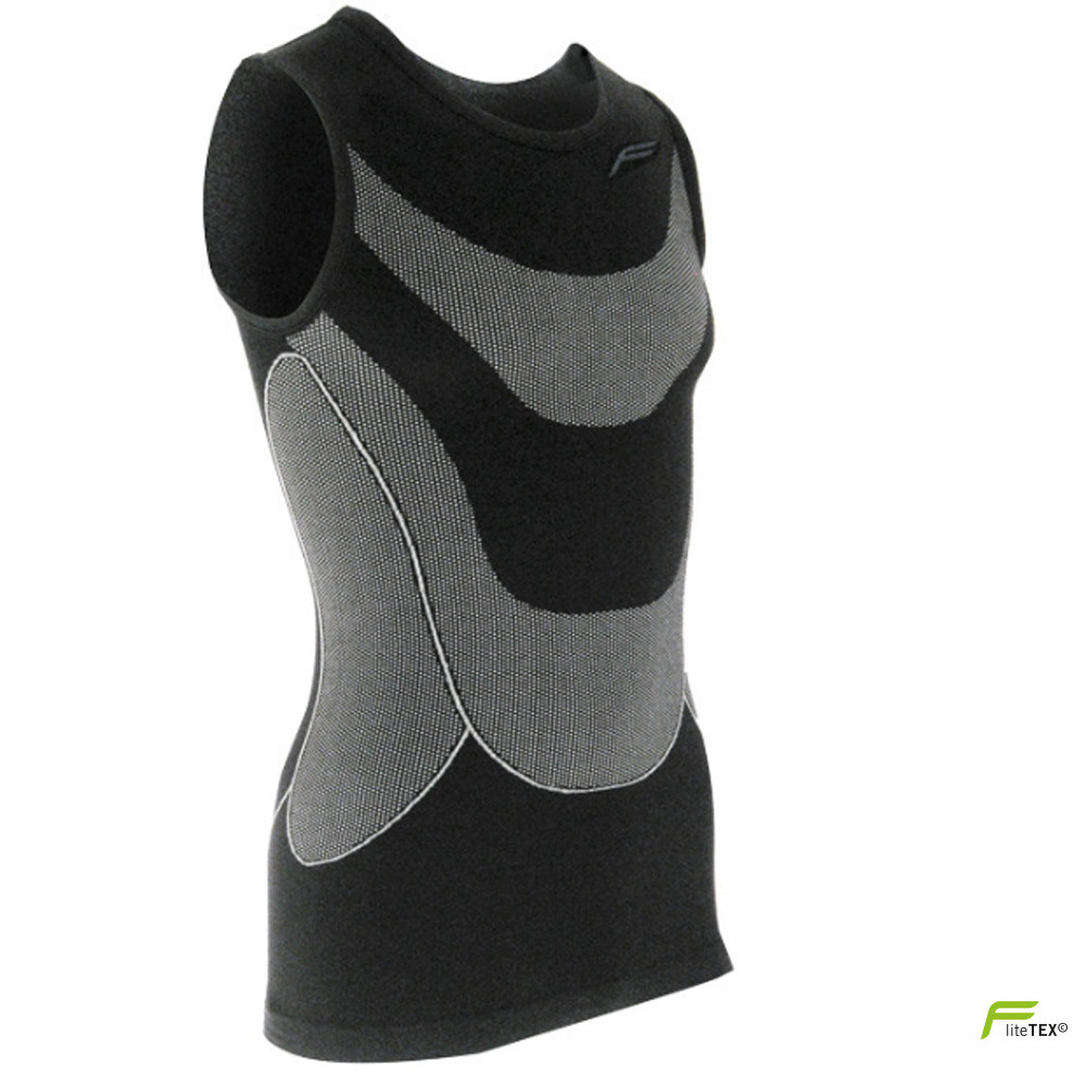 F-LITE - Herren Sport- Radunterhemd ärmellos MEGALIGHT 140, black von F-Lite