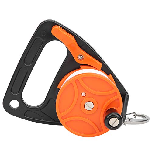 F&Y 150ft Diving Line Reel Tauchausrüstung mit Griffkartenposition PP-Seilkombination (Orange) von F&Y