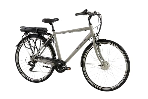F.lli Schiano E-Moon, E Bike für die Stadt 28 Zoll, 36V 13Ah Abnehmbarer Akku, Motor 250W 40Nm, City Ebike für Herren, Grau F.lli Schiano E-Moon, E Bike für die Stadt 28 Zoll, 36V 13Ah Abnehmbarer Akku, Motor 250W 40Nm, City Ebike für Herren, Grau von F.lli Schiano