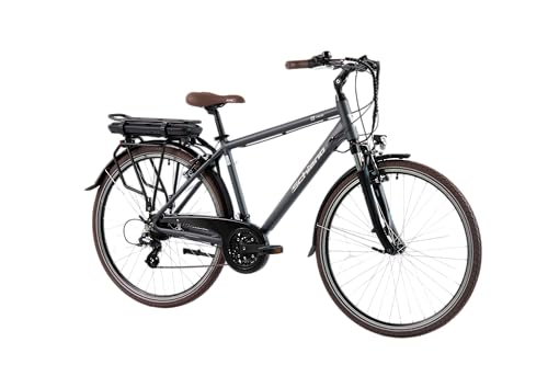 F.lli Schiano E-Ride, E Bike Trekking 28 Zoll, 36V 10.4Ah Abnehmbarer Akku, Motor 250W 40Nm, Trekking EBike für Herren, Schwarz F.lli Schiano E-Ride, E Bike Trekking 28 Zoll, 36V 10.4Ah Abnehmbarer Akku, Motor 250W 40Nm, Trekking EBike für Herren, Schwarz von F.lli Schiano