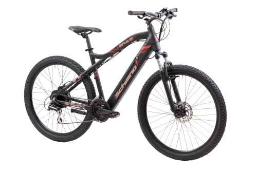 F.lli Schiano Braver, E Bike Mountainbike, 27.5 Zoll, 36V 11.6Ah Abnehmbarer Akku, Motor 250W 50Nm, MTB Ebike für Herren und Damen, Schwarz-Rot F.lli Schiano Braver, E Bike Mountainbike, 27.5 Zoll, 36V 11.6Ah Abnehmbarer Akku, Motor 250W 50Nm, MTB Ebike für Herren und Damen, Schwarz-Rot von F.lli Schiano