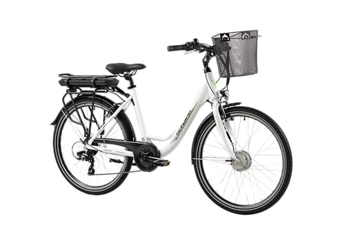 F.lli Schiano E-Moon, E Bike für die Stadt 26 Zoll, 36V 13Ah Abnehmbarer Akku, Motor 250W 40Nm, City Ebike für Herren/Damen, Weiss F.lli Schiano E-Moon, E Bike für die Stadt 26 Zoll, 36V 13Ah Abnehmbarer Akku, Motor 250W 40Nm, City Ebike für Herren/Damen, Weiss von F.lli Schiano