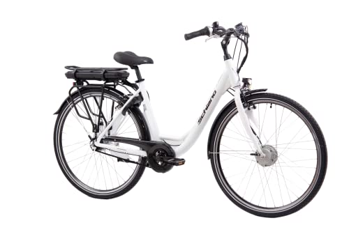 F.lli Schiano E-Moon, E Bike für die Stadt 28 Zoll, 36V 13Ah Abnehmbarer Akku, Motor 250W 40Nm, City Ebike für Herren/Damen, Weiss F.lli Schiano E-Moon, E Bike für die Stadt 28 Zoll, 36V 13Ah Abnehmbarer Akku, Motor 250W 40Nm, City Ebike für Herren/Damen, Weiss von F.lli Schiano
