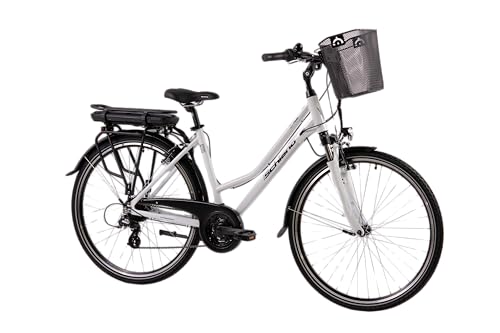 F.lli Schiano E-Ride, E Bike Trekking 28 Zoll, 36V 10.4Ah Abnehmbarer Akku, Motor 250W 40Nm, Trekking EBike für Herren/Damen, Weiss F.lli Schiano E-Ride, E Bike Trekking 28 Zoll, 36V 10.4Ah Abnehmbarer Akku, Motor 250W 40Nm, Trekking EBike für Herren/Damen, Weiss von F.lli Schiano