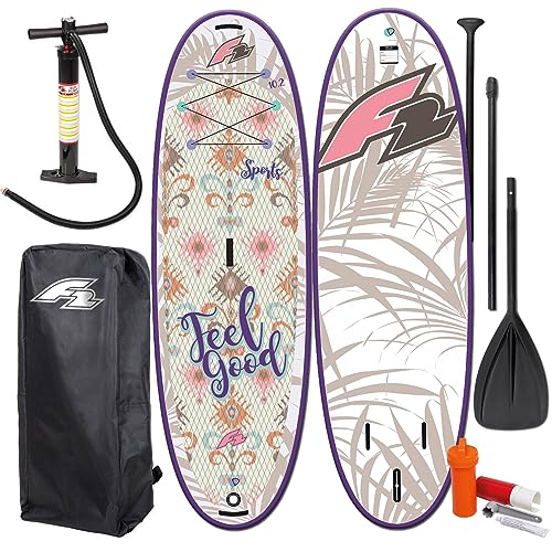 F2 Feelgood Sports SUP 10,2 Stand UP Paddle Board + PADDEL + Bag + PUMPE F2 Feelgood Sports SUP 10,2 Stand UP Paddle Board + PADDEL + Bag + PUMPE von F2