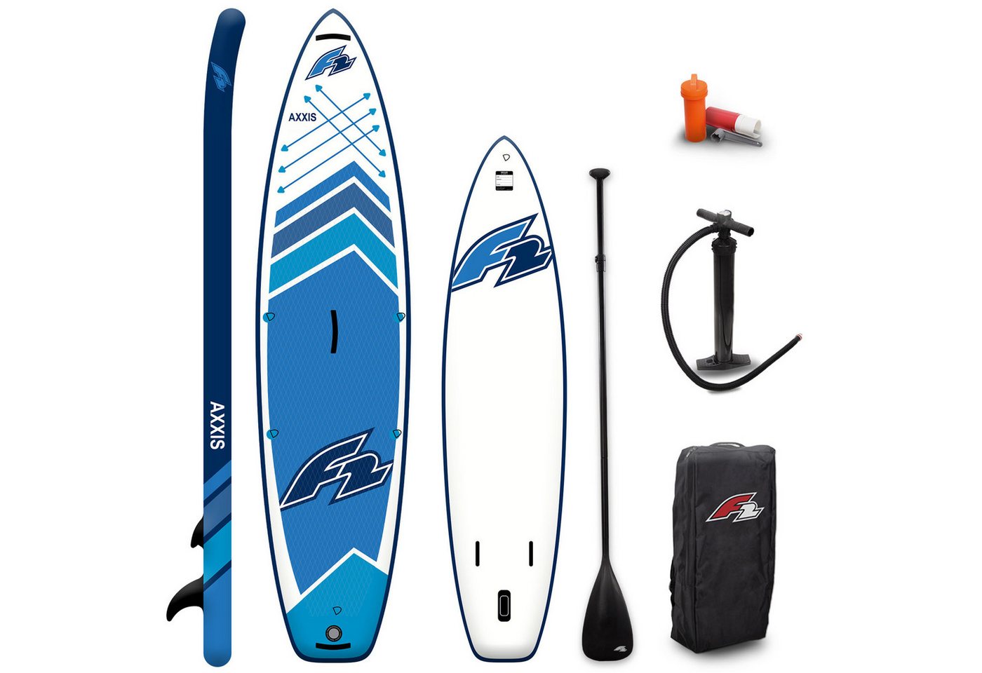 F2 SUP-Board F2 SUP Stand Up Paddle Board Axxis 11'6'' Blau 2024, Stand up paddle board von F2