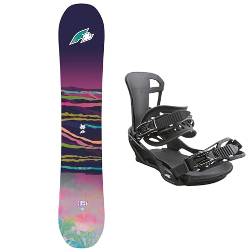 F2 Set Damen Snowboard Gipsy 139cm mit Bindung Sonic Pro Girl M von F2