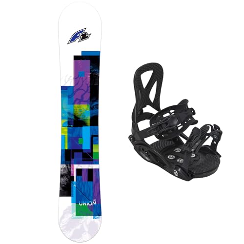 F2 Set Junior Snowboard Union 130cm mit Eco Pure Bindung S von F2