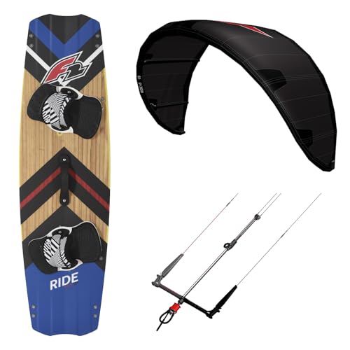 F2 Set Kite Ride V5 12qm+Kiteboard Ride Wood 137cm +Control Bar 52cm F2 Set Kite Ride V5 12qm+Kiteboard Ride Wood 137cm +Control Bar 52cm von F2