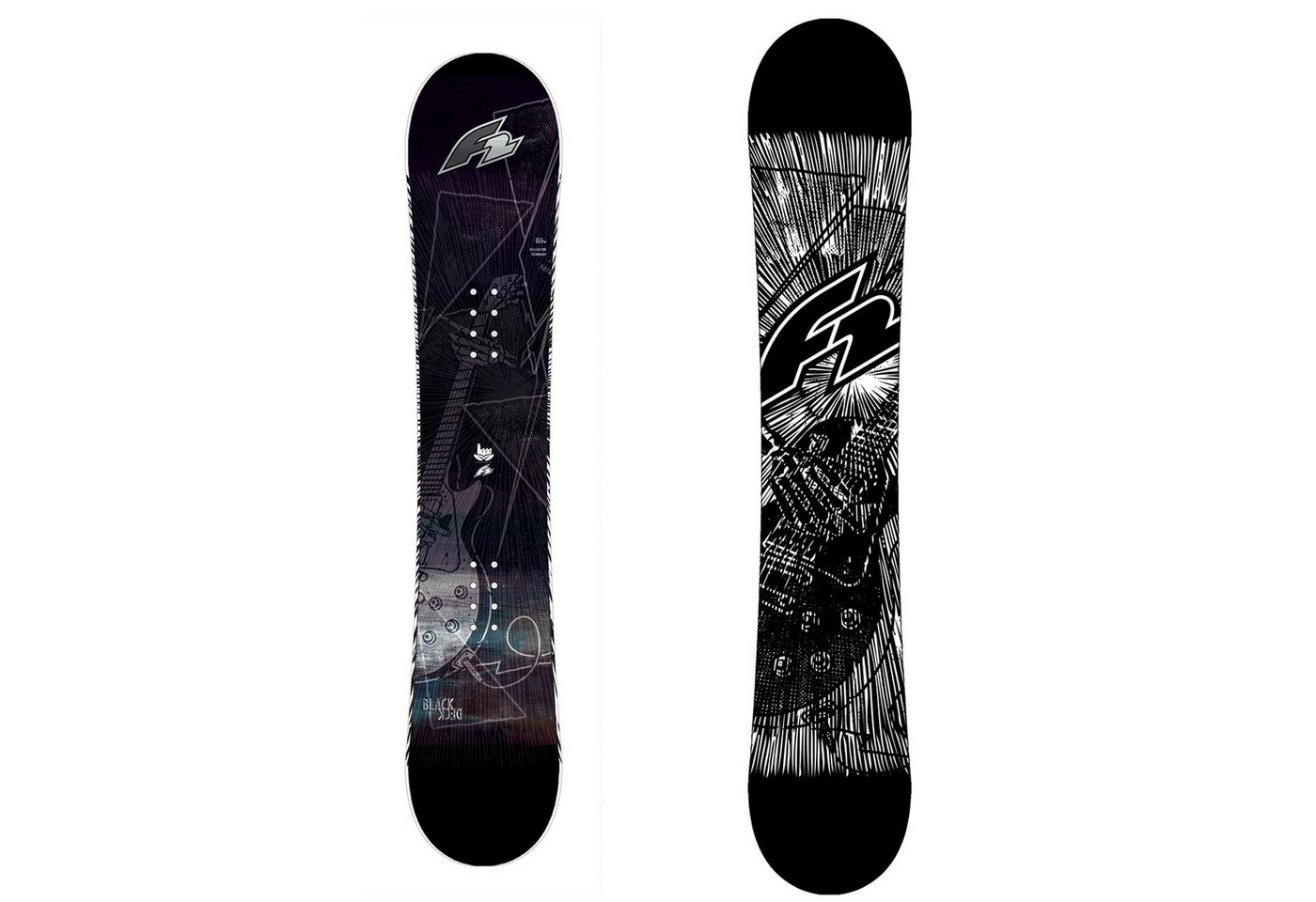 F2 Snowboard F2 Herren Snowboard Black Deck - Extra Wide Freeride/Freestyle 155w cm F2 Snowboard F2 Herren Snowboard Black Deck - Extra Wide Freeride/Freestyle 155w cm von F2