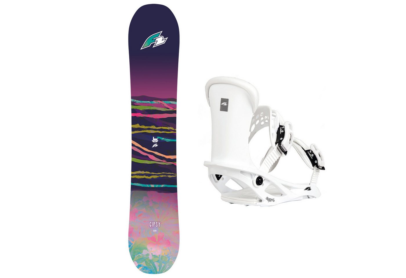 F2 Snowboard F2 Set Damen Snowboard Gipsy 147cm mit Bindung Pipe Girl M F2 Snowboard F2 Set Damen Snowboard Gipsy 147cm mit Bindung Pipe Girl M von F2
