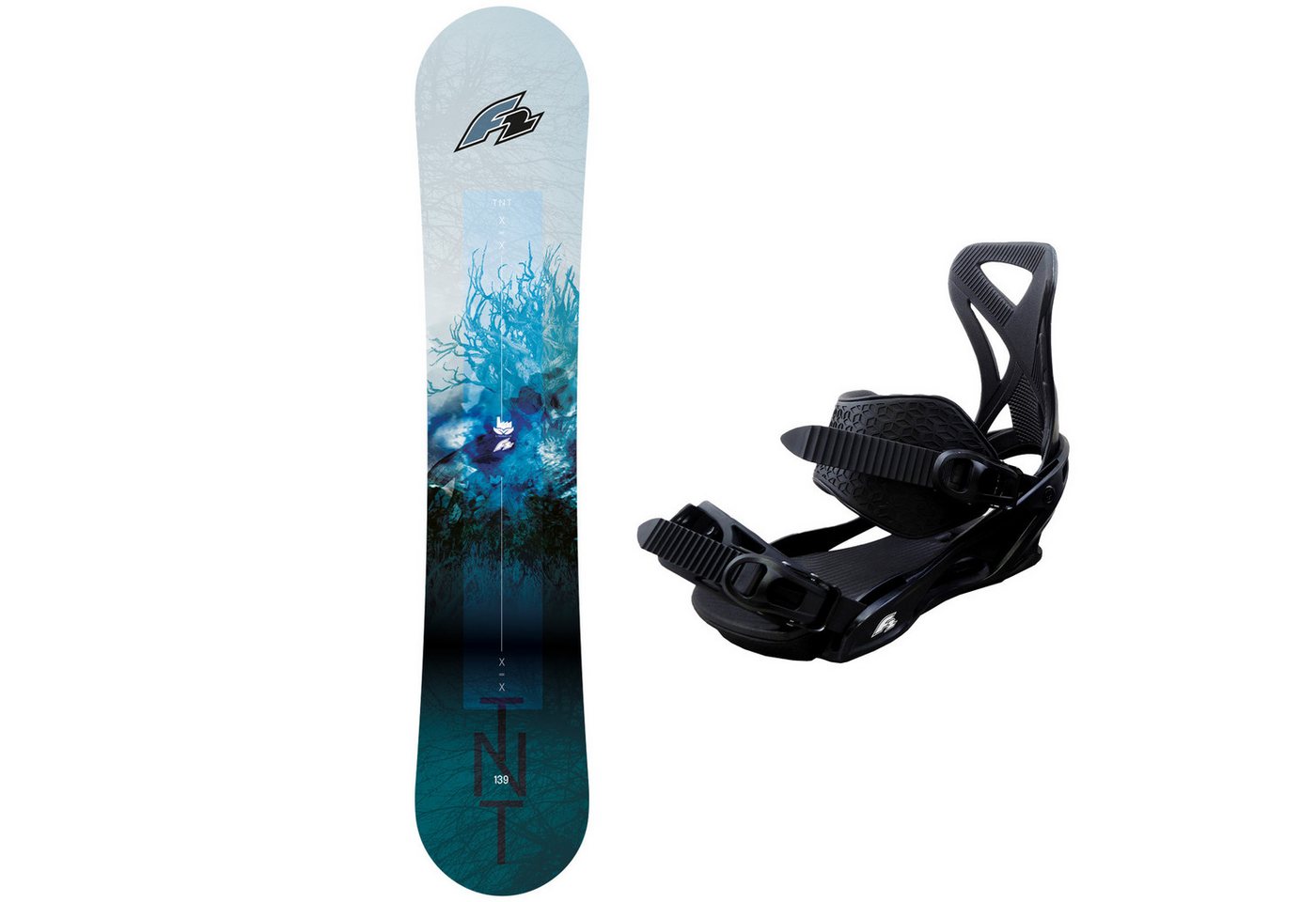 F2 Snowboard F2 Set Herren Snowboard TNT 153cm mit Bindung Sonic Pro M von F2